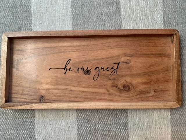 Be Our Guest tray
