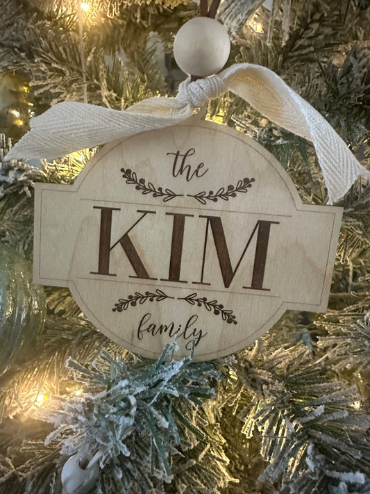 Family Name Ornament