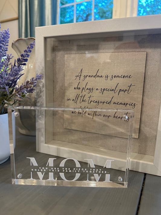 Custom Engraved Acrylic Frame 4x6