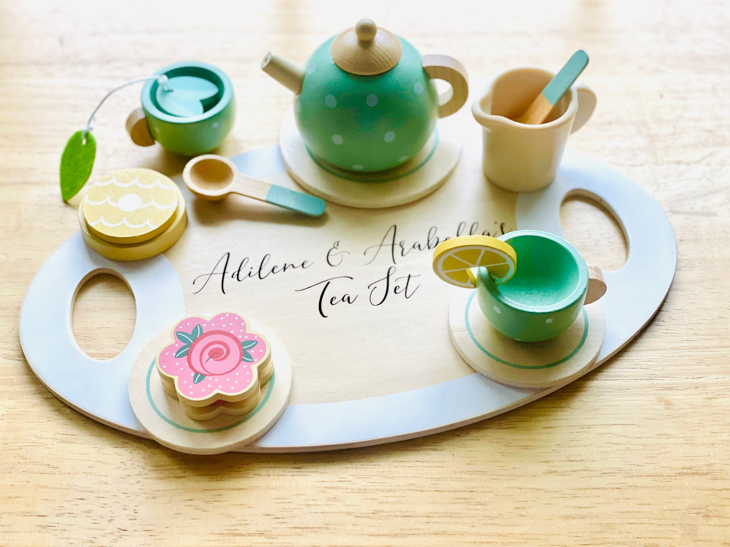 Wooden Tea Set