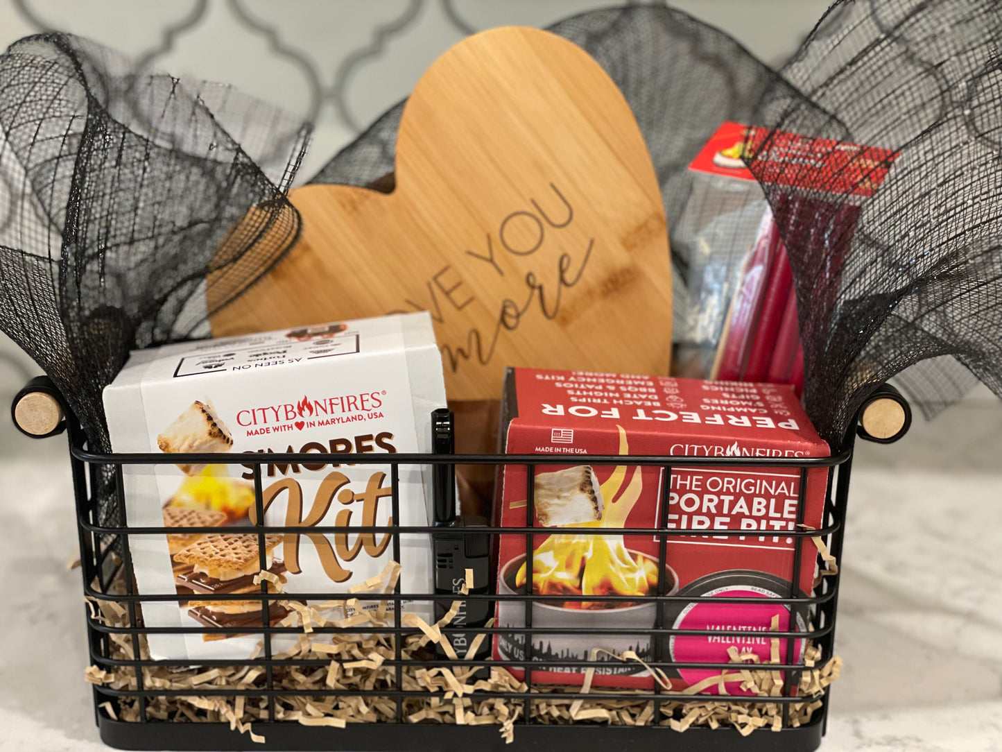 S’mores gift basket