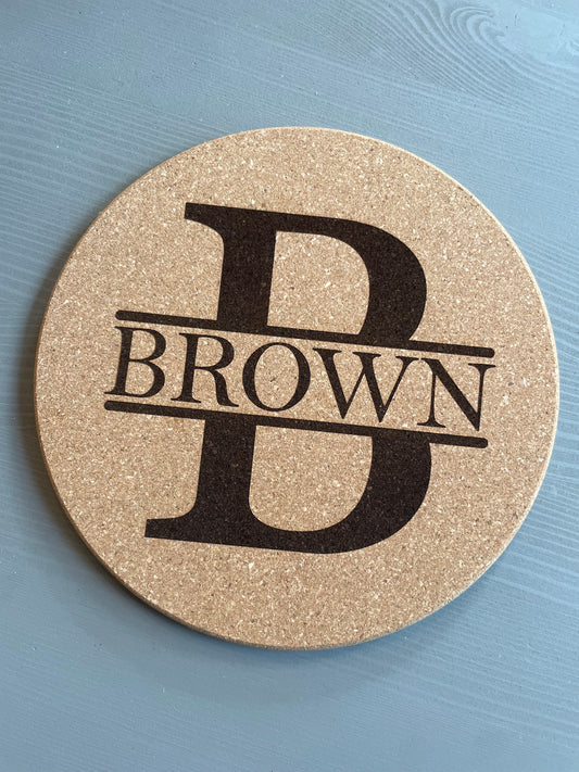 Custom Cork Trivet