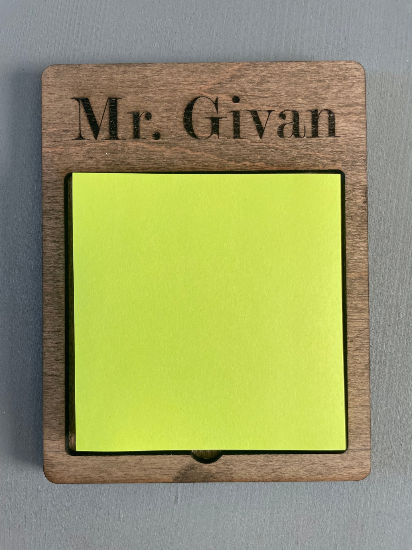 Personalized Post-It Note Holder